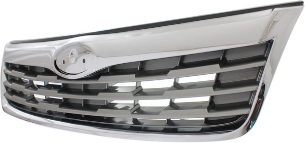 2011-2013 Subaru Forester Grille, Chrome Shell/Silver.