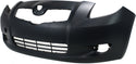 2007-2008 Toyota Yaris Front Bumper Cover, Primed, w/ Fog Lamp Holes, Hatchback (CAPA).