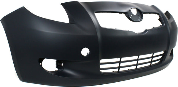 2007-2008 Toyota Yaris Front Bumper Cover, Primed, w/ Fog Lamp Holes, Hatchback (CAPA).