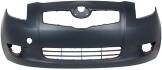 2007-2008 Toyota Yaris Front Bumper Cover, Primed, w/Fog Lamp Hole, Hatchback.