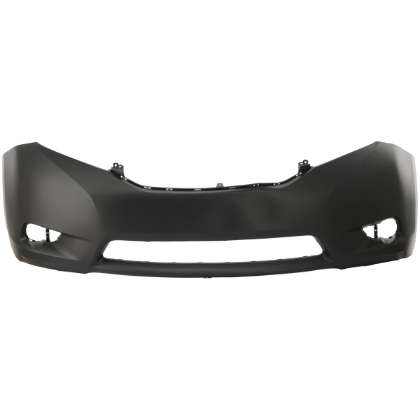 2011-2015 Toyota Sienna Front Bumper Cover, Primed, w/o Parking Sensor.