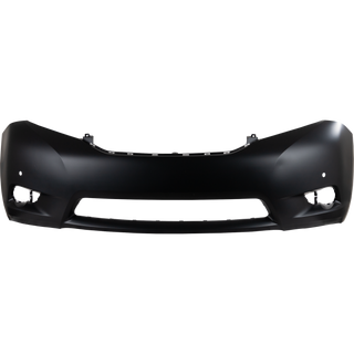 2011-2015 Toyota Sienna Front Bumper Cover, Primed, w/ Sensor Hole.