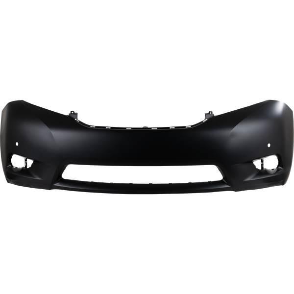 2011-2015 Toyota Sienna Front Bumper Cover, Primed, w/ Sensor Hole.