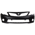 2011-2013 Toyota Corolla Front Bumper Cover, Primed, w/ Spoiler Hole.