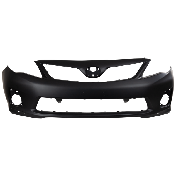 2011-2013 Toyota Corolla Front Bumper Cover, Primed, w/ Spoiler Hole.