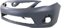 2011-2013  Toyota Corolla Front Bumper Cover, Primed, W/O Spoiler Hole - CAPA.