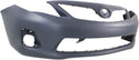 2011-2013  Toyota Corolla Front Bumper Cover, Primed, W/O Spoiler Hole - CAPA.