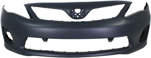 2011-2013 Toyota Corolla Front Bumper Cover, Primed, w/Out Spoiler Hole.