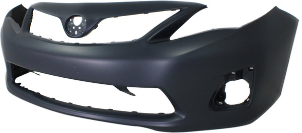 2011-2013 Toyota Corolla Front Bumper Cover, Primed, w/Out Spoiler Hole.