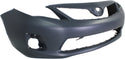 2011-2013 Toyota Corolla Front Bumper Cover, Primed, w/Out Spoiler Hole.