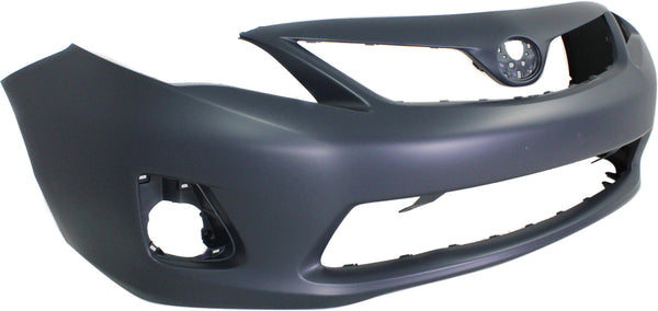 2011-2013 Toyota Corolla Front Bumper Cover, Primed, w/Out Spoiler Hole.