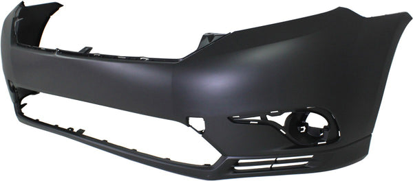2011-2013 Toyota Highlander Front Bumper Cover, Primed (partial) - Capa.