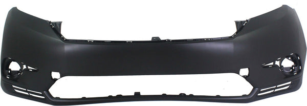 2011-2013 Toyota Highlander Front Bumper Cover, Primed.