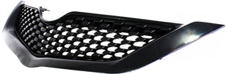 2009-2012 Toyota Yaris Grille, Upper, Black, Sedan.