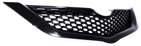 2009-2012 Toyota Yaris Grille, Upper, Black, Sedan.