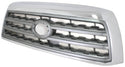 2008-2015 Toyota Sequoia Grille, Chrome Shell/Silver.