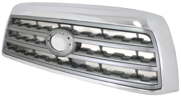 2008-2015 Toyota Sequoia Grille, Chrome Shell/Silver.