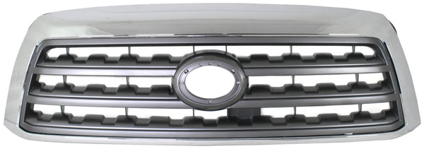 2008-2015 Toyota Sequoia Grille, Chrome Shell/gray.