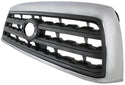 2008-2015 Toyota Sequoia Grille, Chrome Shell/gray.
