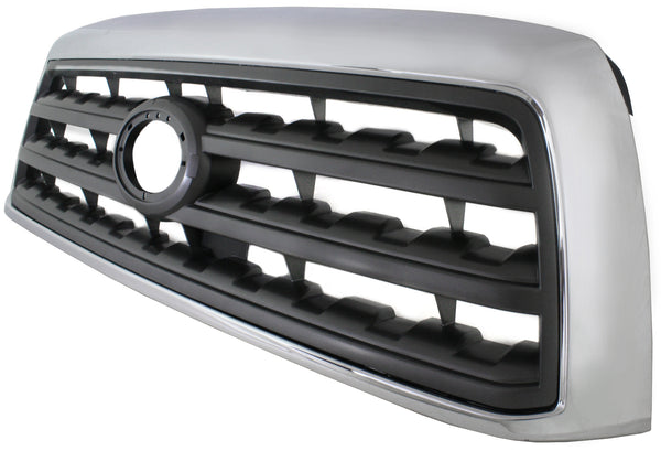 2008-2015 Toyota Sequoia Grille, Chrome Shell/gray.