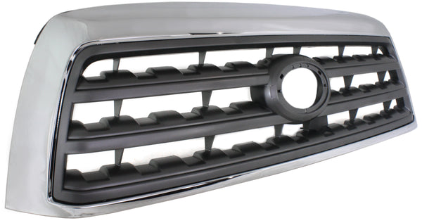 2008-2015 Toyota Sequoia Grille, Chrome Shell/gray.