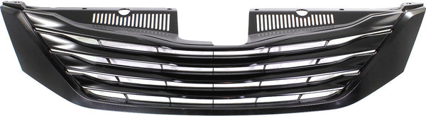 2011-2015 Toyota Sienna Grille, Black, w/ Black Molding.