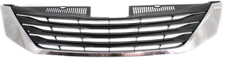 2011-2014 Toyota Sienna Grille, Chrome Shell/Black.