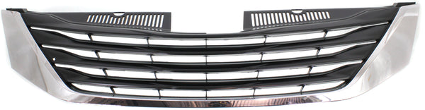2011-2014 Toyota Sienna Grille, Chrome Shell/Black.