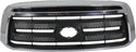 2010-2013 Toyota Tundra Pickup Grille, Chrome Shell/Black Insert.