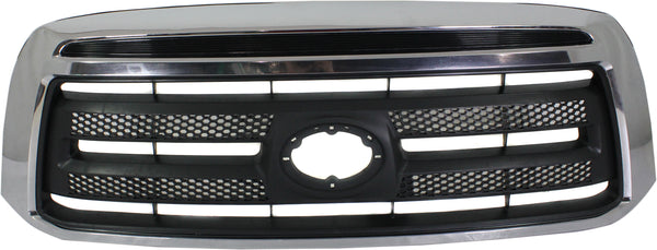 2010-2013 Toyota Tundra Pickup Grille, Chrome Shell/Black Insert.