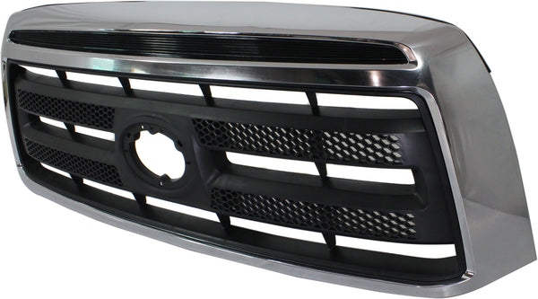 2010-2013 Toyota Tundra Pickup Grille, Chrome Shell/Black Insert.