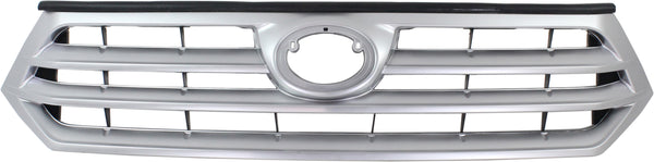2011-2013 Toyota Highlander Grille, Painted-Silver.