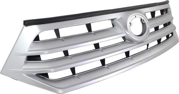 2011-2013 Toyota Highlander Grille, Painted-Silver.