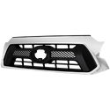 2012-2015 Toyota Tacoma Grille, Chrome Shell/Dark Gray.