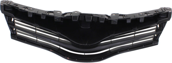 2012-2014 Toyota Yaris Grille, Painted-Black.