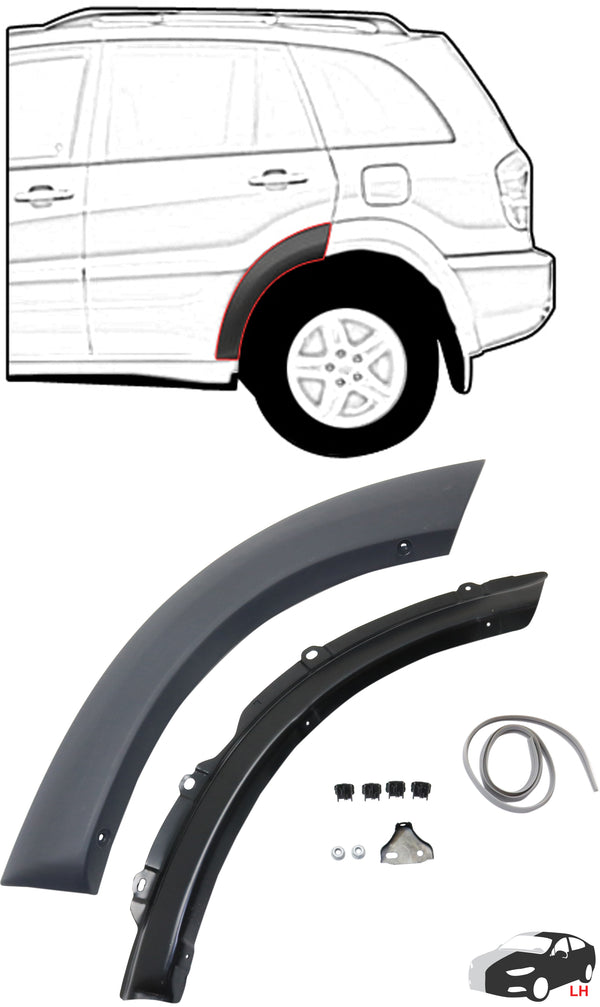 2001-2005 Toyota RAV4 Rear Wheel Opening Molding LH.