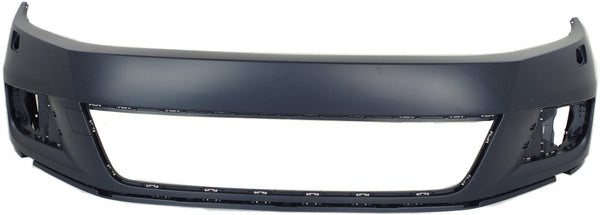 2012-2016 Volkswagen Tiguan Front Bumper Cover, Primed, With HLW, W/O Parking Aid T2.