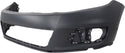 2012-2016 Volkswagen Tiguan Front Bumper Cover, w/o Hlamp Washer, w/o Parking Aid.