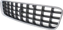 2003-2006 Volvo XC90 Grille, Chrome Shell/Dark Gray.