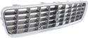 2004-2006 Volvo S80 Grille, Chrome Shell/gray Insert.
