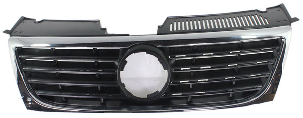 2006-2010 Volkswagen Passat Grille, Chrome Shell/Black.