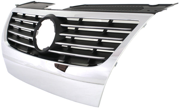 2006-2010 Volkswagen Passat Grille, Chrome Shell/Black.