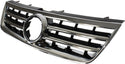 2004-2007 Volkswagen Touareg Grille,Chrome Shell/Black.