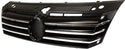 2012-2015 Volkswagen Passat Grille, Painted-Black.