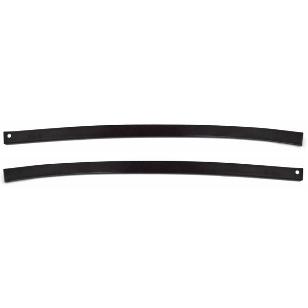 1978-1987 Chevy El Camino Front Weatherstrip Retainer Stainless Steel with Black Paint (Pair).