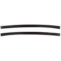 1978-1987 GMC Caballero Front Weatherstrip Retainer Stainless Steel with Black Paint (Pair).