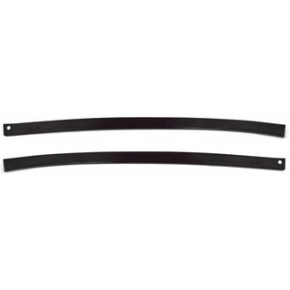 1978-1987 GMC Caballero Front Weatherstrip Retainer Stainless Steel with Black Paint (Pair).