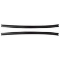 1978-1980 Oldsmobile 442 Front Weatherstrip Retainer Stainless Steel with Black Paint (Pair).