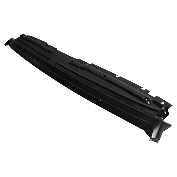 Black car underbody protection panel on a white background. 1978-1988 G-Body T-Top Roof Header Panel Assy 