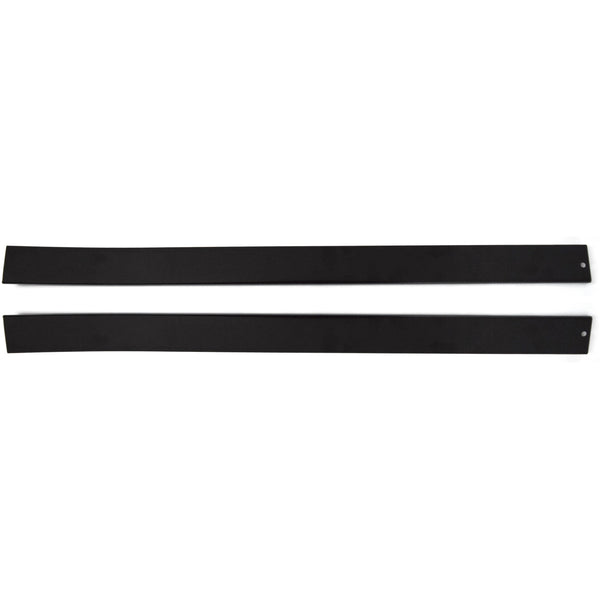 1978-1987 Chevy El Camino T-Top Rear Weatherstrip Retainer Stainless Steel with Black Paint (Pair).